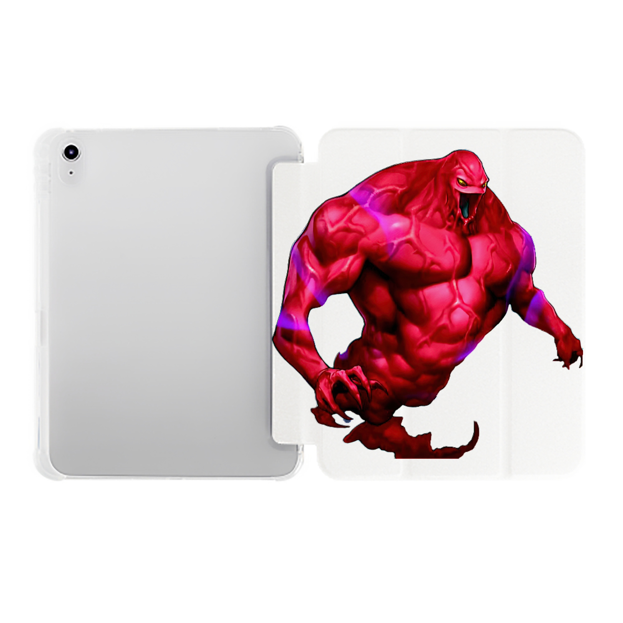 （画像用） 遊☆戯☆王 Yu-Gi-Oh! IPad ケース ペン収納付き 三つ折りスタンド PUレザー×シリコン 対応機種9.5/10.5/10.9インチ
